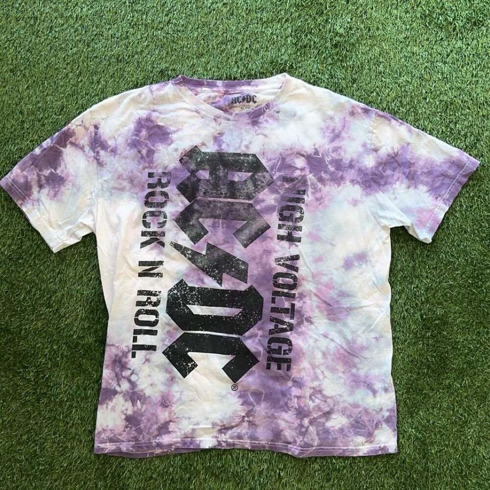 AC/DC High Voltage Tie-Dye Band T-Shirt